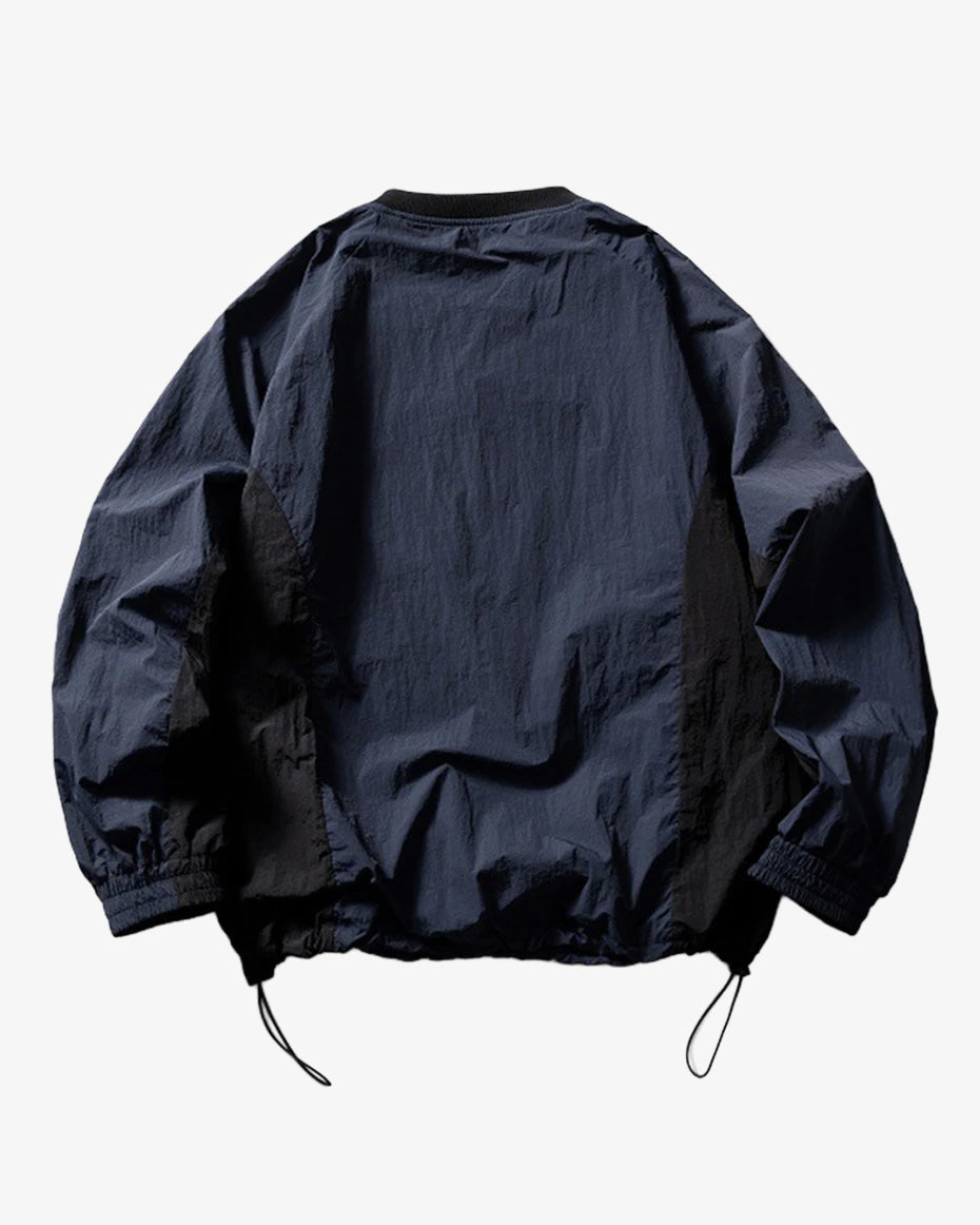 AIMATARGET Color Block Long Sleeve Over Jacket , - Streetwear Jacket - Slick Street