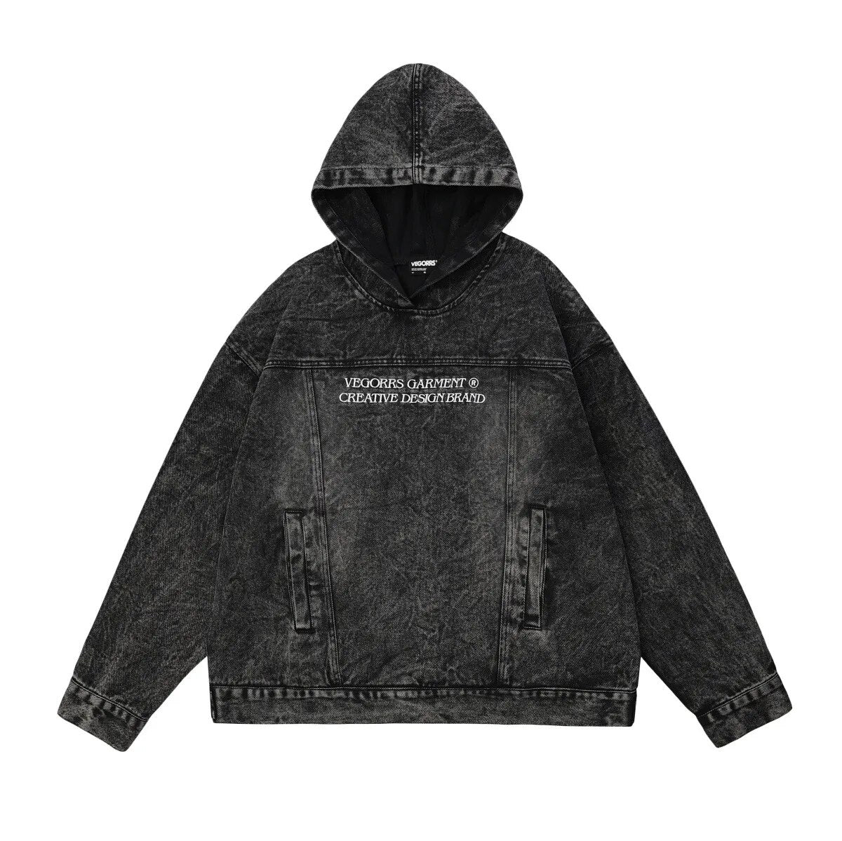 Vegorrs Garment Pullover Hoodie Black, XS - Streetwear Hoodie - Slick Street