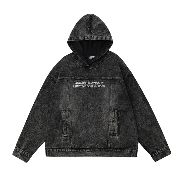 Vegorrs Garment Pullover Hoodie Black, XS - Streetwear Hoodie - Slick Street