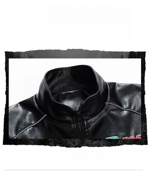 MEPI-TANG Leather Jacket , - Streetwear Jacket - Slick Street
