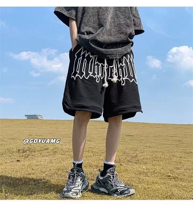 Diligent Boundary Letter Y2K Bermuda Shorts – Slick Street