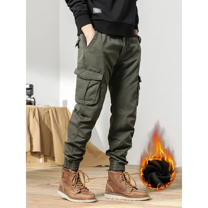 Slim Fit Elastic Ankle Pants 28, Green - Streetwear Pants - Slick Street