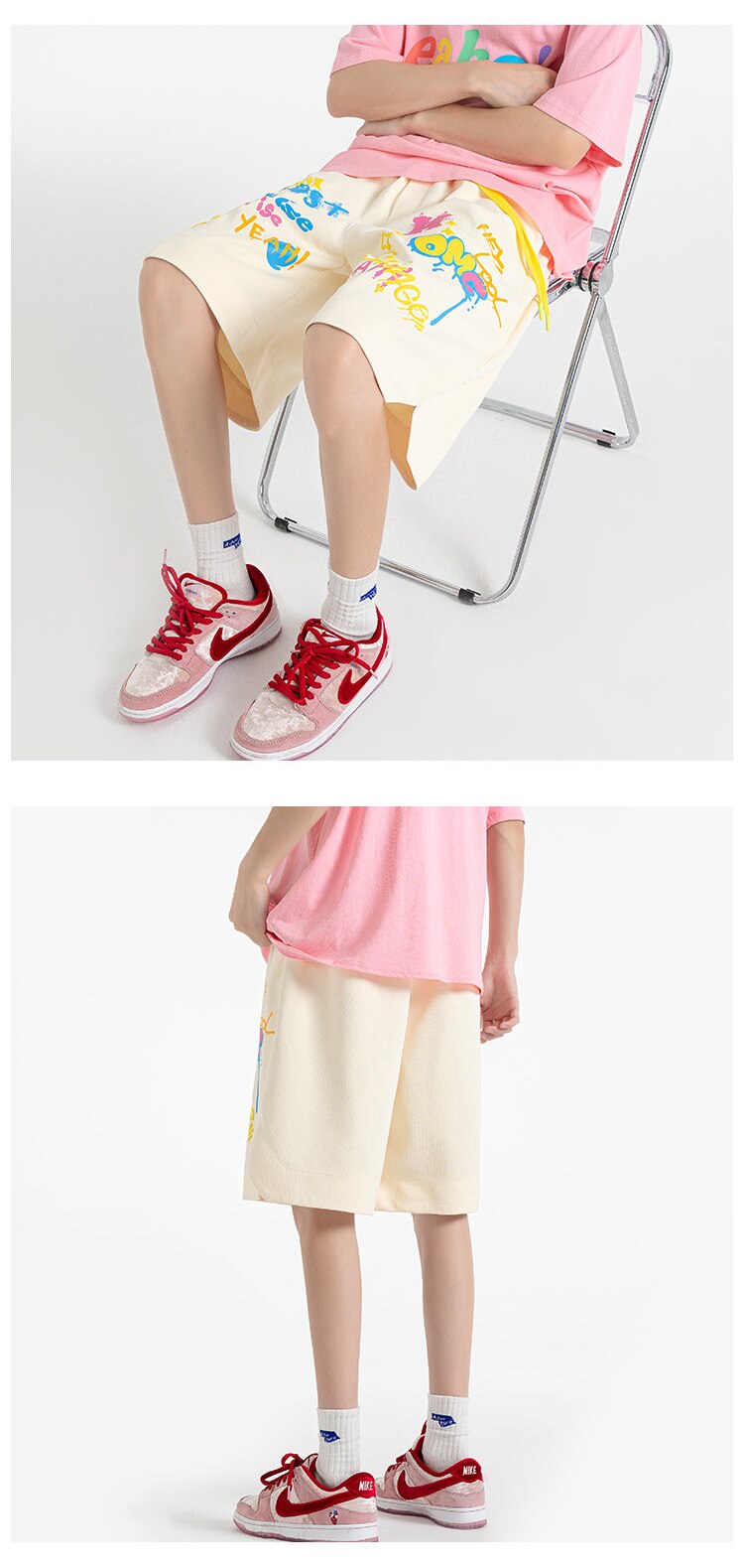 SAVAGE Colorful Neon Style Shorts ,  - Streetwear Shorts - Slick Street