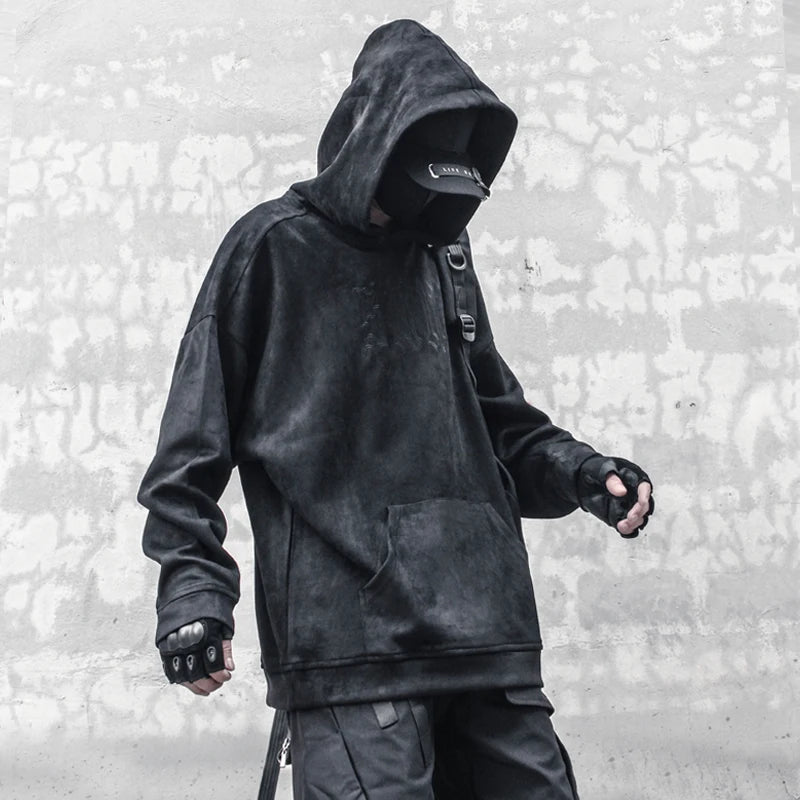 Sun AA Techwear Pullover Hoodie ,  - Streetwear Hoodie - Slick Street