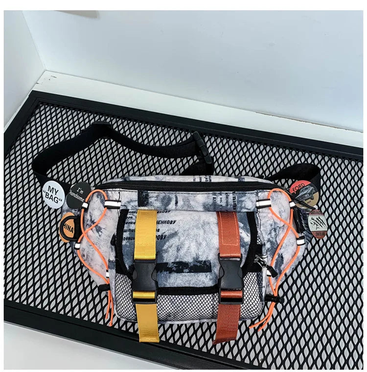 All Purpose Tie-Die Waist Bag , - Streetwear Bag - Slick Street
