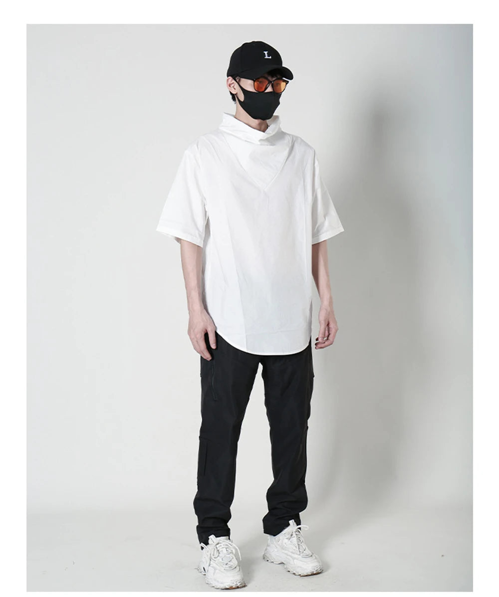 AW1 Techwear Turtleneck Shirt , - Streetwear T-Shirts - Slick Street