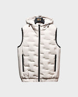 K2 Hooded Puffer Gilet Khaki, XS - Streetwear Jacket - Slick Street