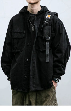 VX1 Hooded Jacket , - Streetwear Jackets - Slick Street