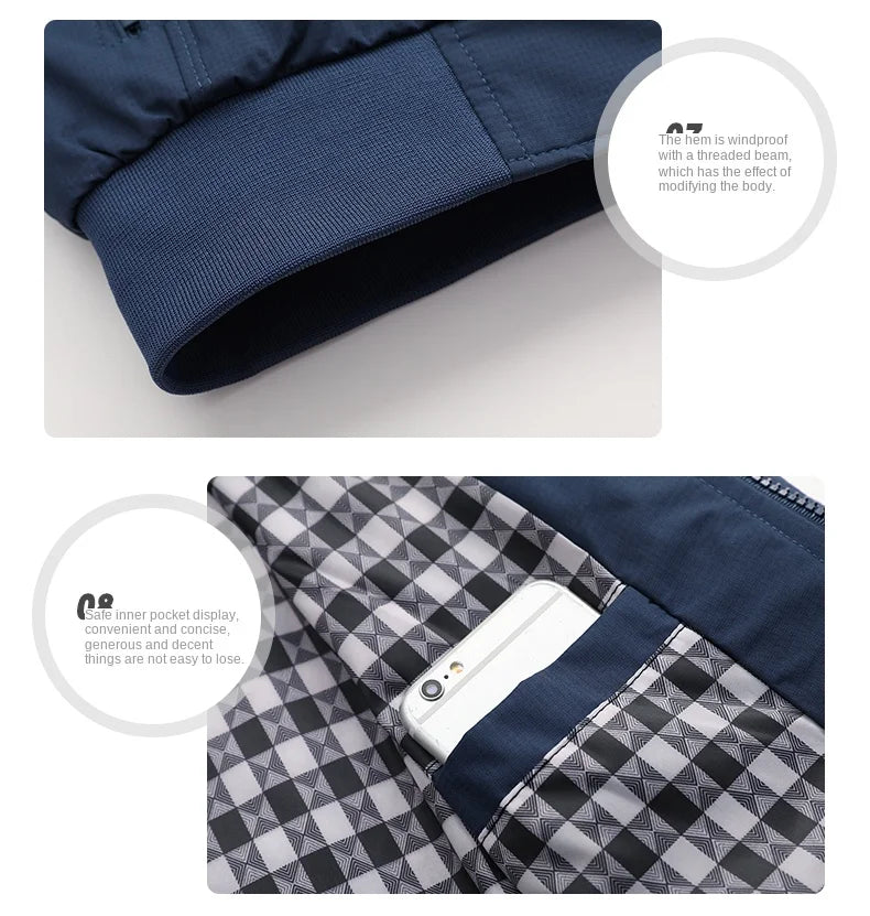 Plain Color Checkered Style Jacket , - Streetwear Jacket - Slick Street