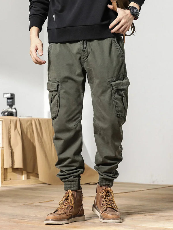 Slim Fit Elastic Ankle Pants