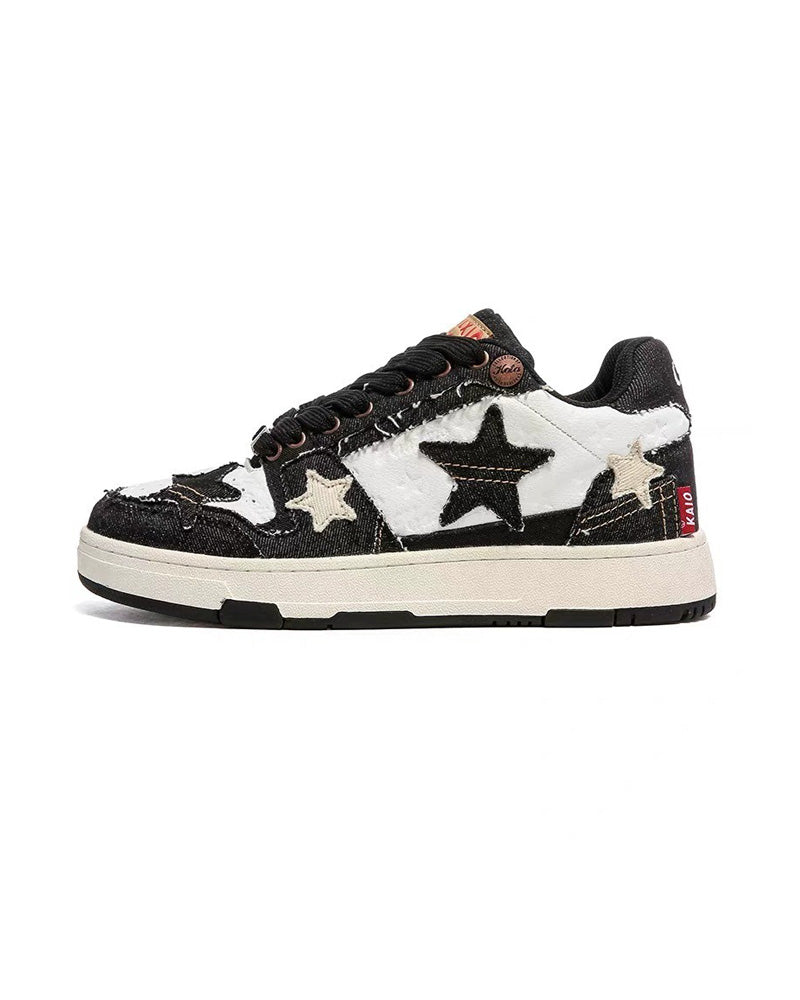Star Eli1 Skate Sneakers - Black Black, 35 - Streetwear Shoes - Slick Street