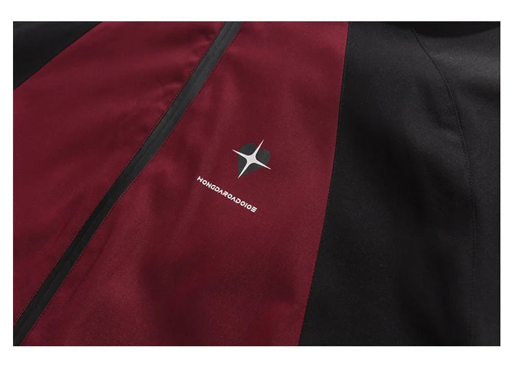 Heart Patchwork Zipper Bomber Jacket ,  - Streetwear Jacket - Slick Street