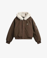 Star Pendant Winter Jacket Brown, XS - Streetwear - Slick Street