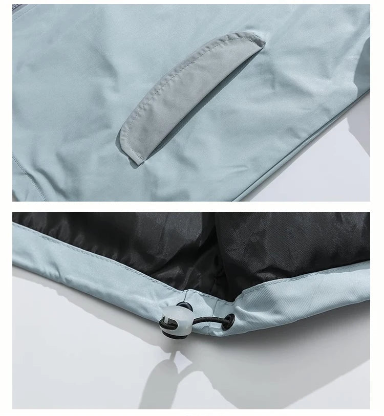 AMAIMON Stand-Up Collar Windbreaker Jacket ,  - Streetwear Jacket - Slick Street