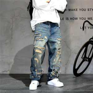 Indigo 26 Blue Distressed Jeans ,  - Streetwear Jeans - Slick Street
