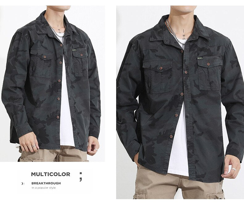 Military VSA Camouflage Shirt ,  - Streetwear Shirt - Slick Street