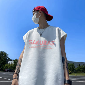 SAKURAS Colorful Scenery Painting T-Shirt , - Streetwear T-Shirts - Slick Street