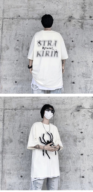 Wolf Spider 3D Crewneck T-Shirt , - Streetwear T-Shirts - Slick Street