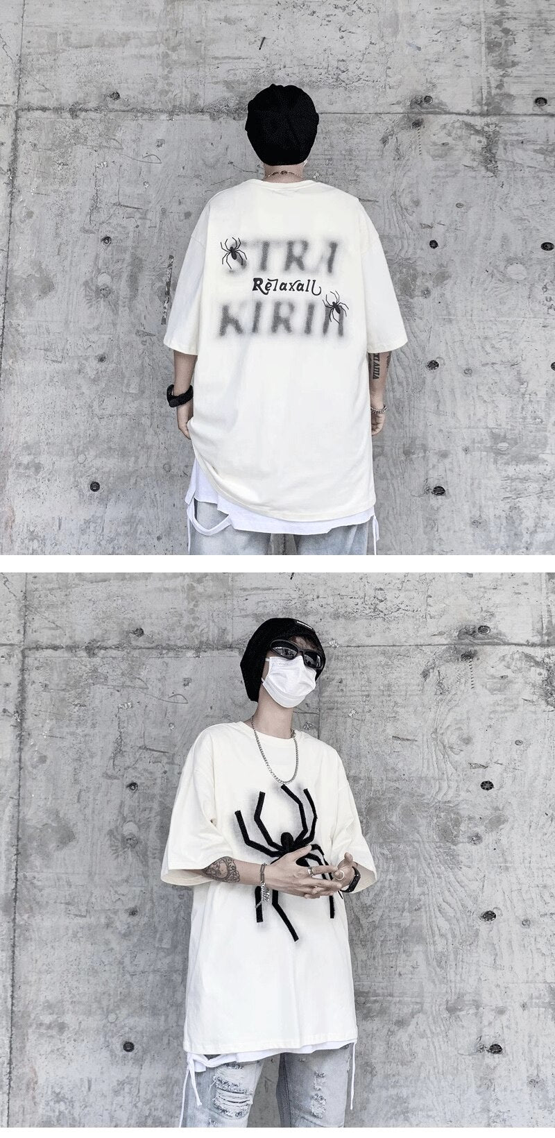 Wolf Spider 3D Crewneck T-Shirt , - Streetwear T-Shirts - Slick Street