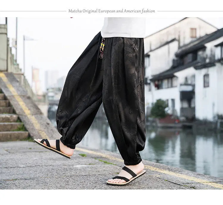 Dragon Japanese Pants , - Streetwear Pants - Slick Street