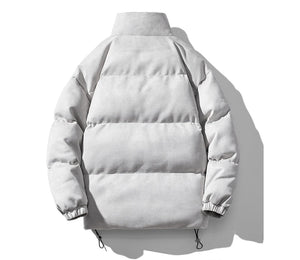 Dusky Color Padded Zipper Jacket ,  - Streetwear Jacket - Slick Street