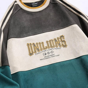 UNILIONS Color Block Pullover Sweatshirt ,  - Streetwear Sweatshirts - Slick Street