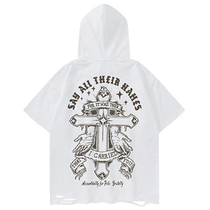 Say All Their Names Devil Horns Hoodie , - Streetwear Hoodie - Slick Street