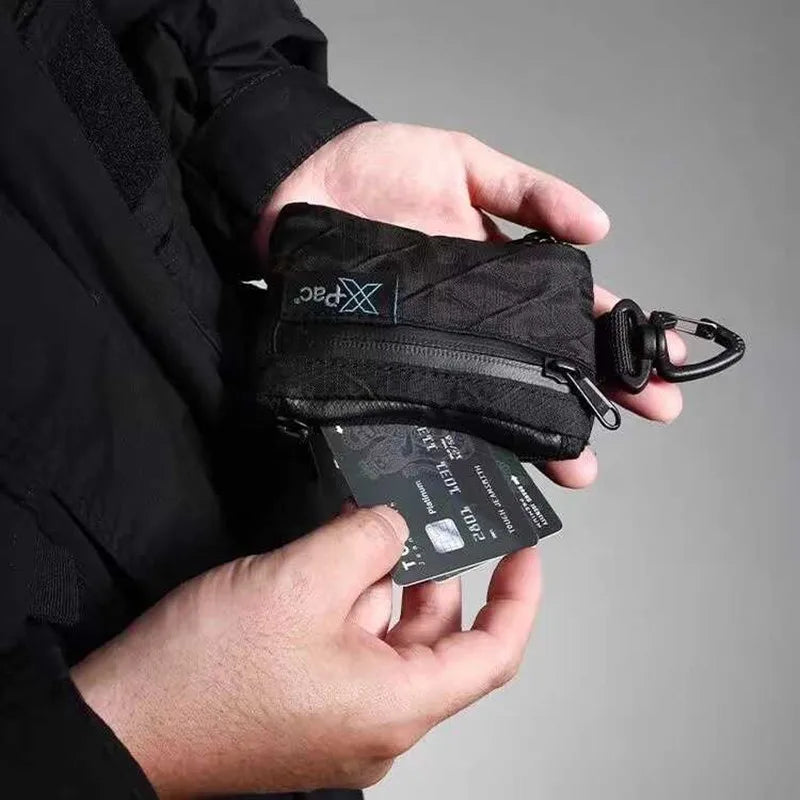 Black Color Zipper Belt Bag , - Streetwear Bag - Slick Street