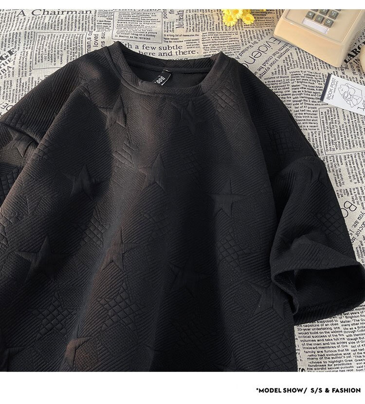 Youth Club Star Foaming Knitted T-Shirts , - Streetwear T-Shirts - Slick Street