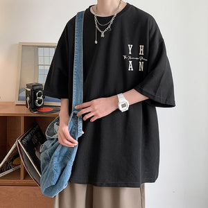 YUEHANANNA Double Shaded Star Graphic T-Shirt Black, M - Streetwear T-Shirts - Slick Street