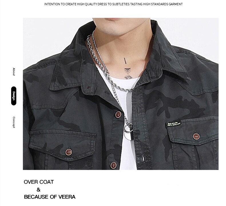 Military VSA Camouflage Shirt ,  - Streetwear Shirt - Slick Street