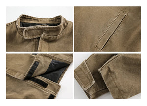 Plain Color Cropped Jacket , - Streetwear Jacket - Slick Street