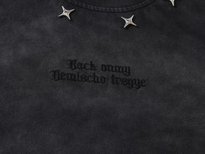 Tie-Die Metal Star Ripped T-Shirt , - Streetwear T-Shirts - Slick Street