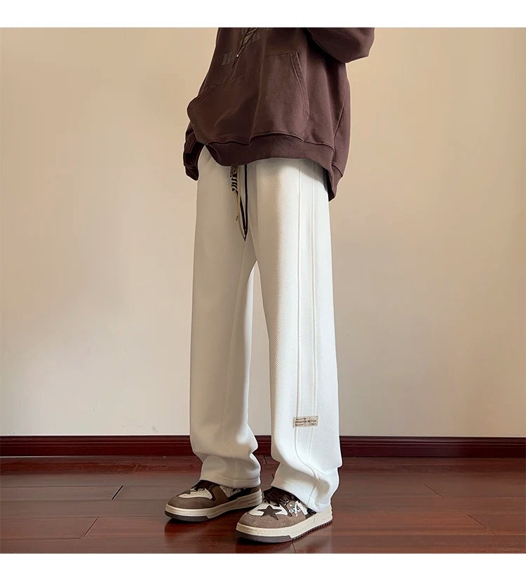 Straight Leg Corduroy Baggy Pant XS, Beige - Streetwear Pants - Slick Street