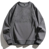 Solid Color Elastic Waist And Sleeve Sweater Dark Gray, XS - Streetwear Sweater - Slick Street