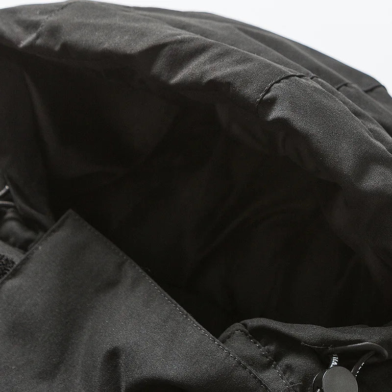 Multi Pockets Mask Style Parka Jacket ,  - Streetwear Jacket - Slick Street