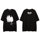 Twinkling Shadow People Graphic T-Shirt Black, S - Streetwear T-Shirt - Slick Street