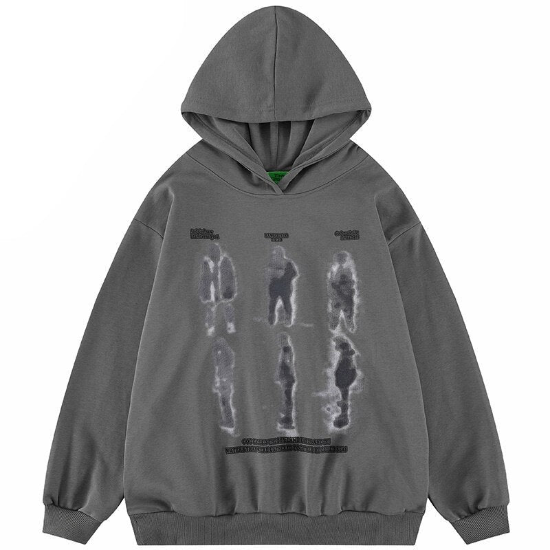 Men's Blurry Shadow Hoodie ,  - Streetwear Hoodie - Slick Street