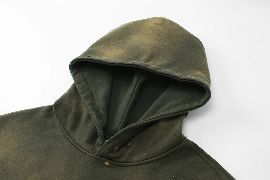 Iso Splash Abstract Oversized Pullover Hoodie , - Streetwear Hoodie - Slick Street