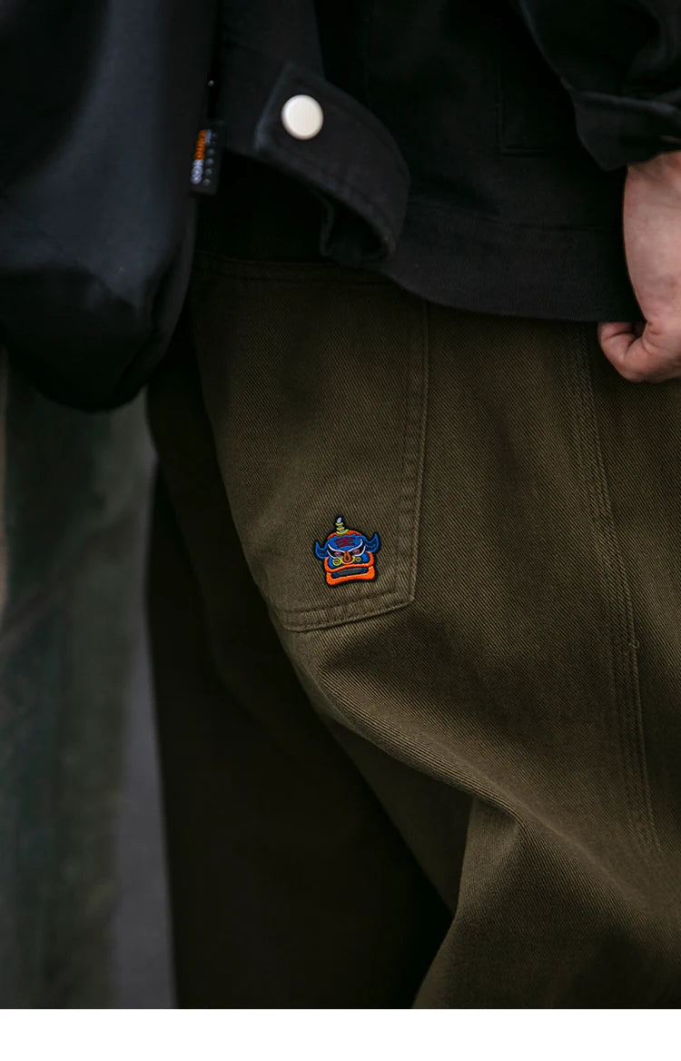 Casual Straight-Leg Trousers , - Streetwear Pants - Slick Street