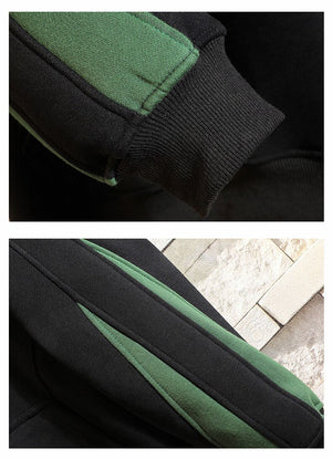 Forever Young Green Stripped Sleeves Hoodie ,  - Streetwear Hoodie - Slick Street