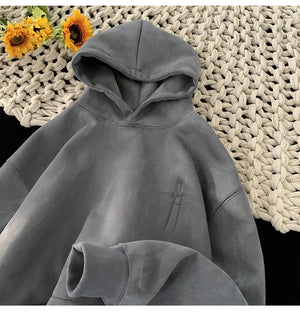 Malk Up Trend Suede Hoodie , - Streetwear Hoodie - Slick Street