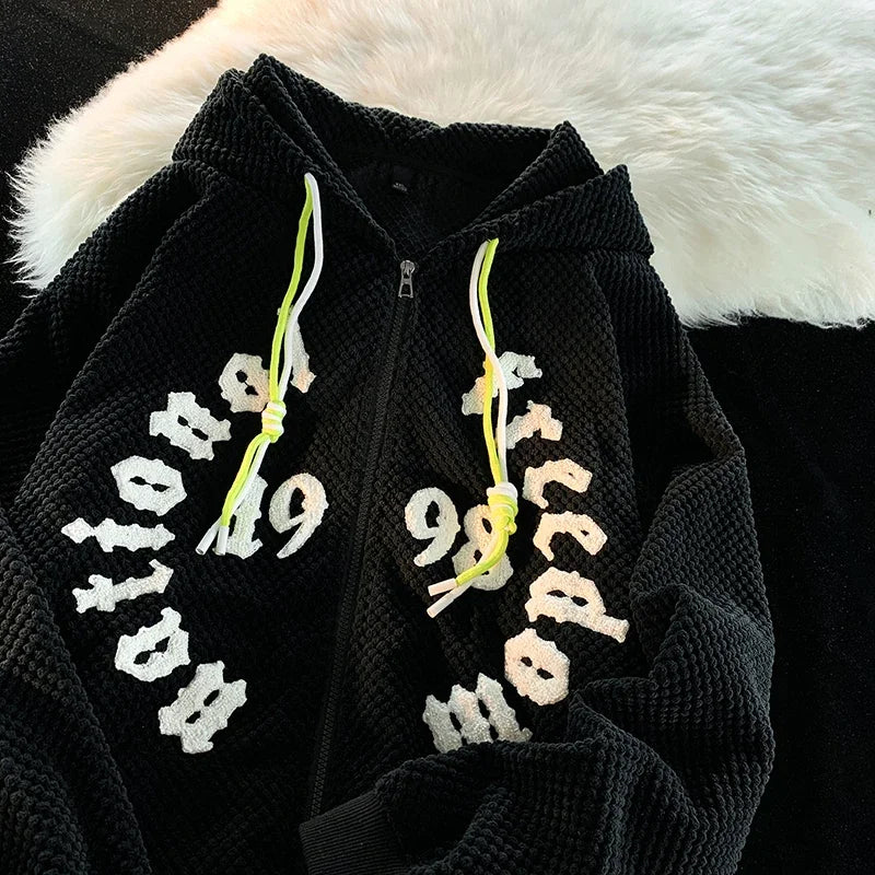 National Freedom 1998 Zipper Hoodie Black, XXS - Streetwear Hoodie - Slick Street