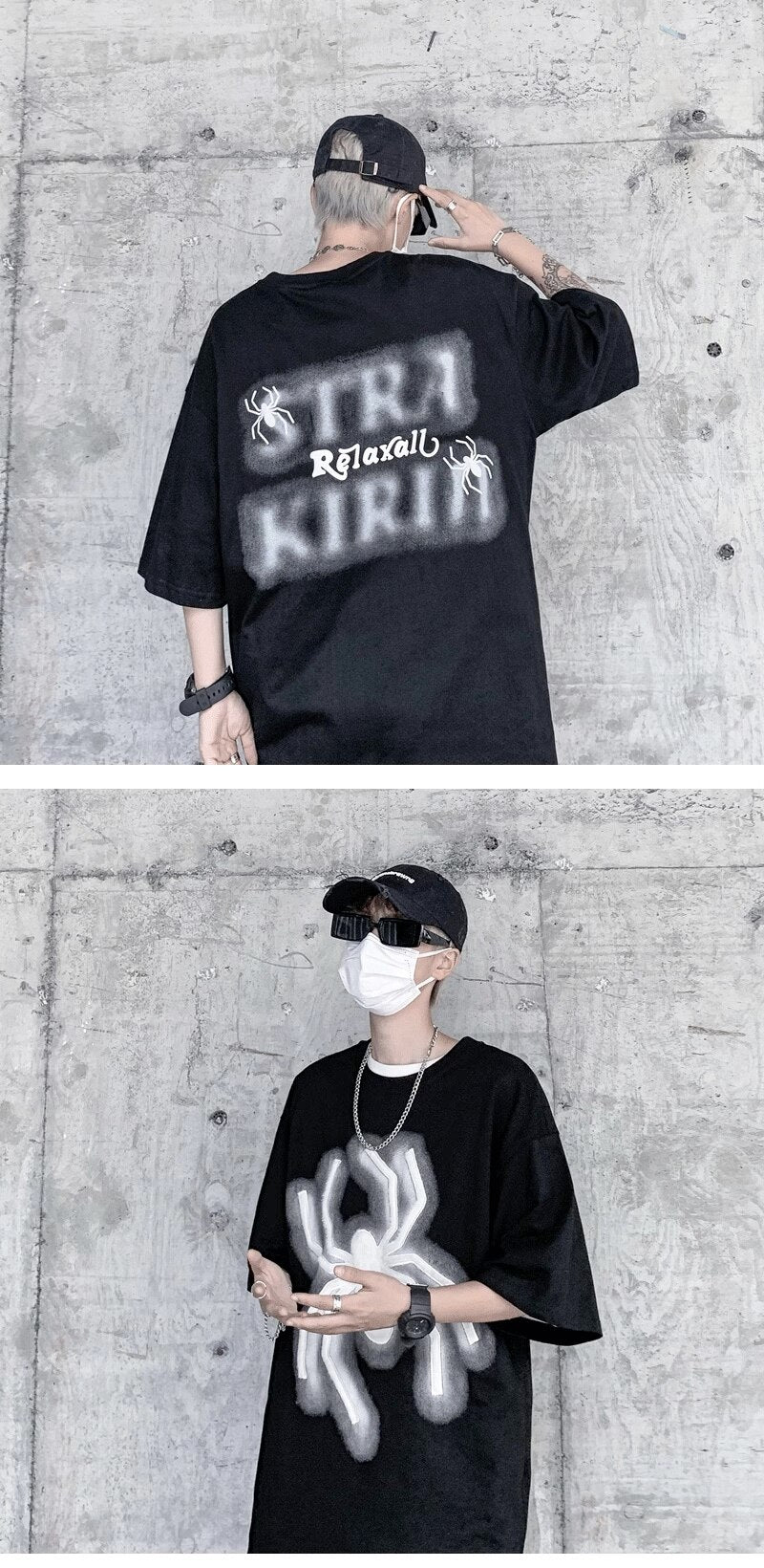 Wolf Spider 3D Crewneck T-Shirt , - Streetwear T-Shirts - Slick Street