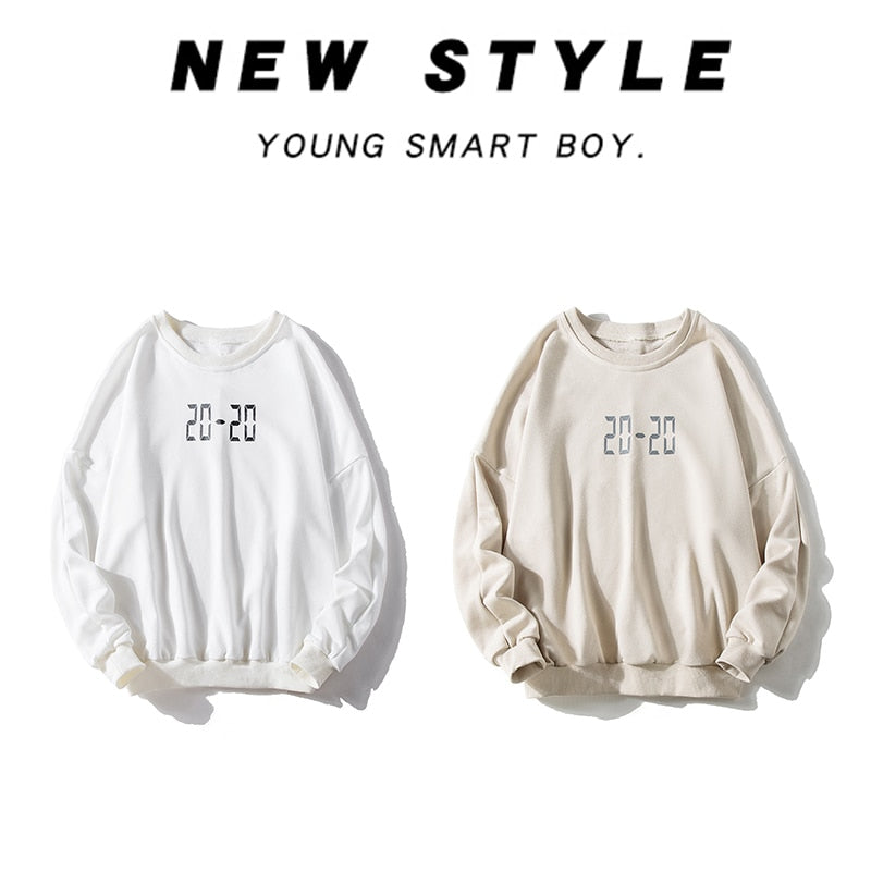 20-20 Number Plain Pullover Sweatshirt , - Streetwear Sweatshirts - Slick Street