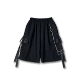 Elegant TA Buckles Chain Shirt And Shorts Set Shorts, XS - Streetwear T-Shirt - Slick Street