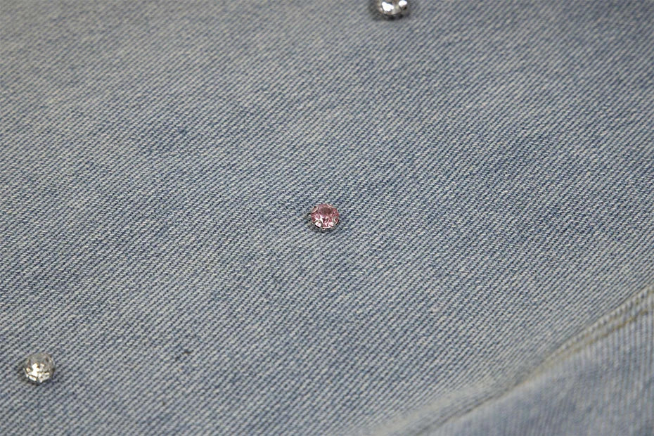 Rhinestone Denim Ripped Shorts , - Streetwear Shorts - Slick Street