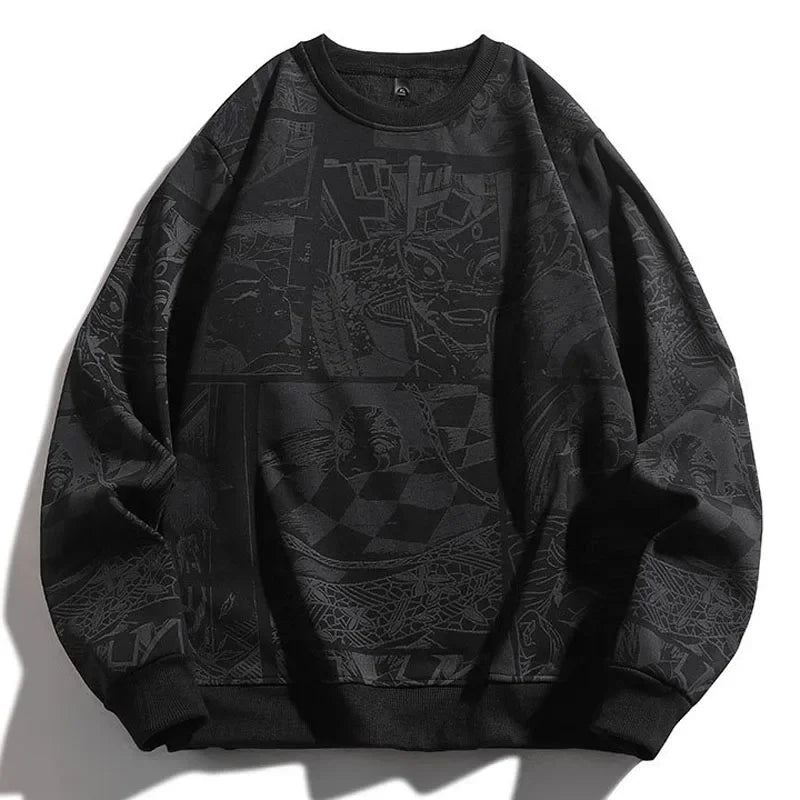 Demon Slayer Anime Sweater Black, XS - Streetwear Sweater - Slick Street