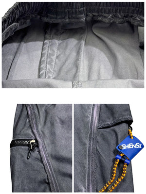 Plain Color Elastic Ankle Length Pants , - Streetwear Pants - Slick Street