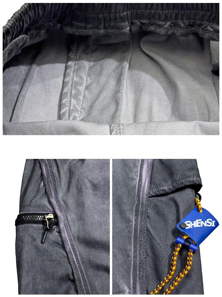 Plain Color Elastic Ankle Length Pants , - Streetwear Pants - Slick Street